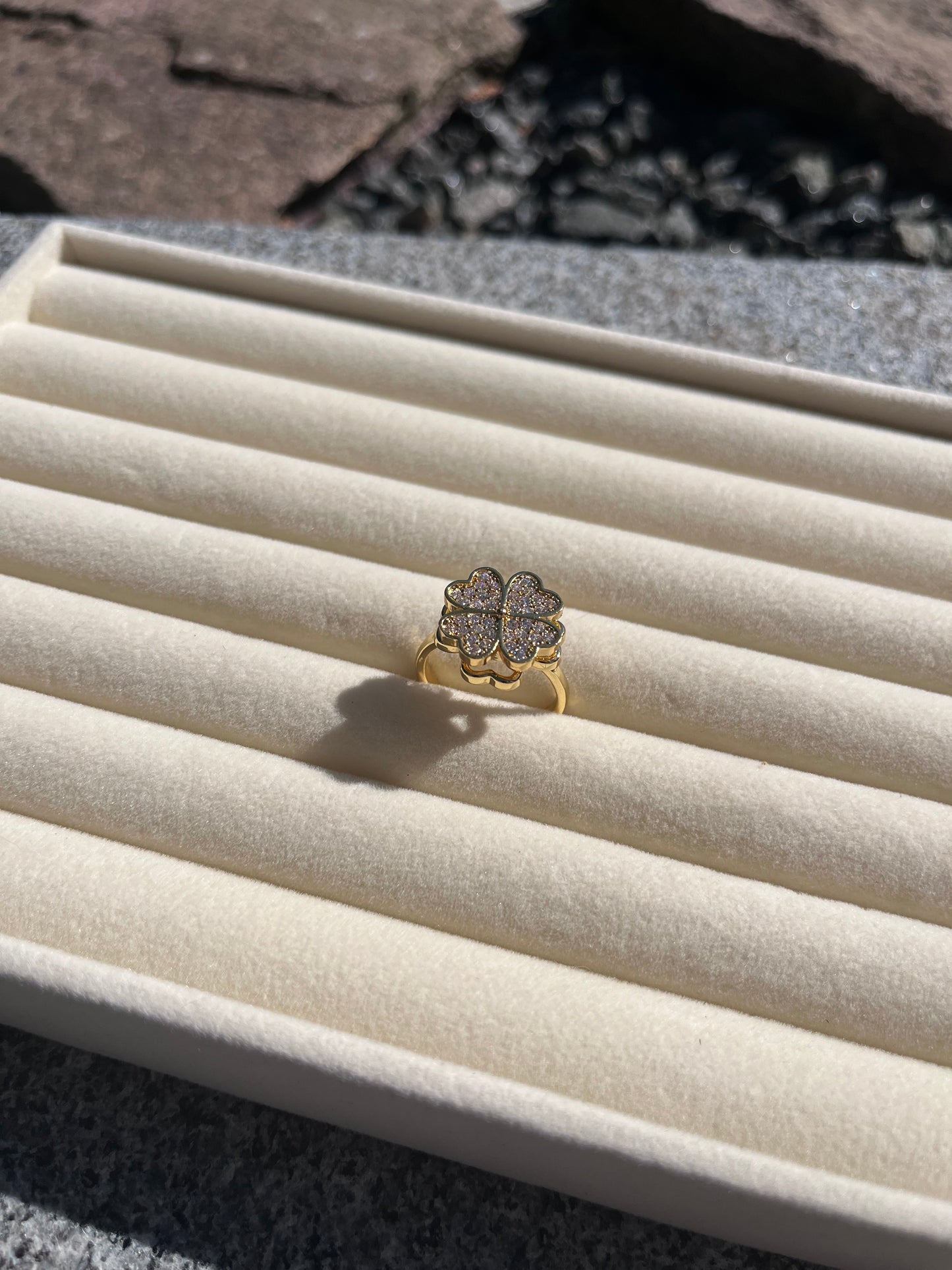 Diamant hjerte ring (Nr. 003)