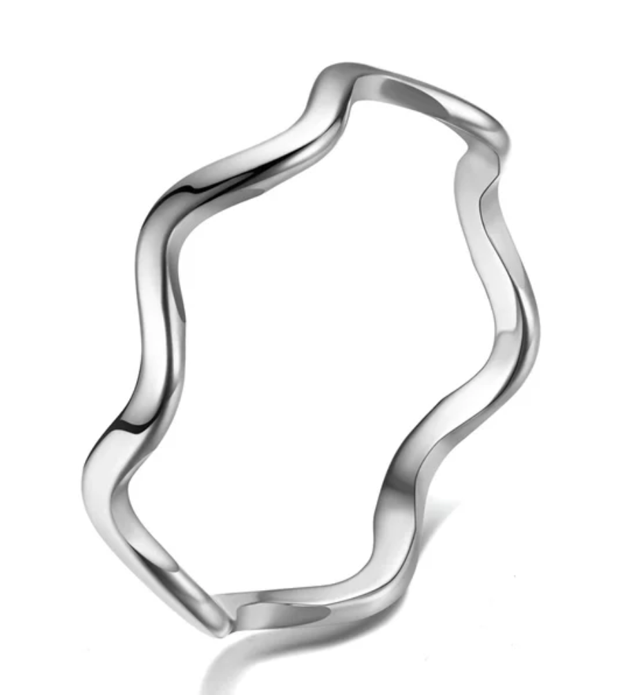 Wave ring i rustfrit stål (Nr. 014 + 015 + 017 + 018)