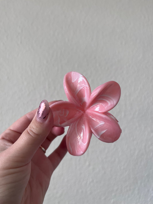 Flower hårklemme (Pink)