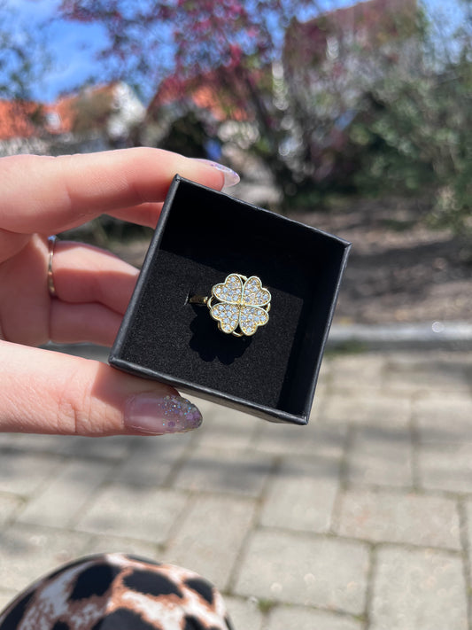 Diamant hjerte ring (Nr. 003)