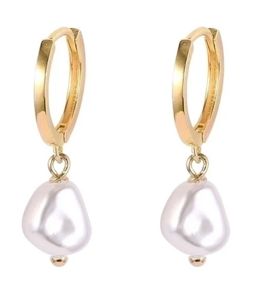 Perledråbe øreringe 925 Sterling Silver (Nr. 085 + 086)