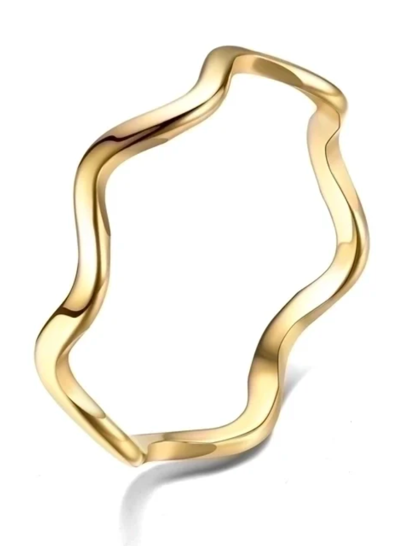 Wave ring i rustfrit stål (Nr. 014 + 015 + 017 + 018)